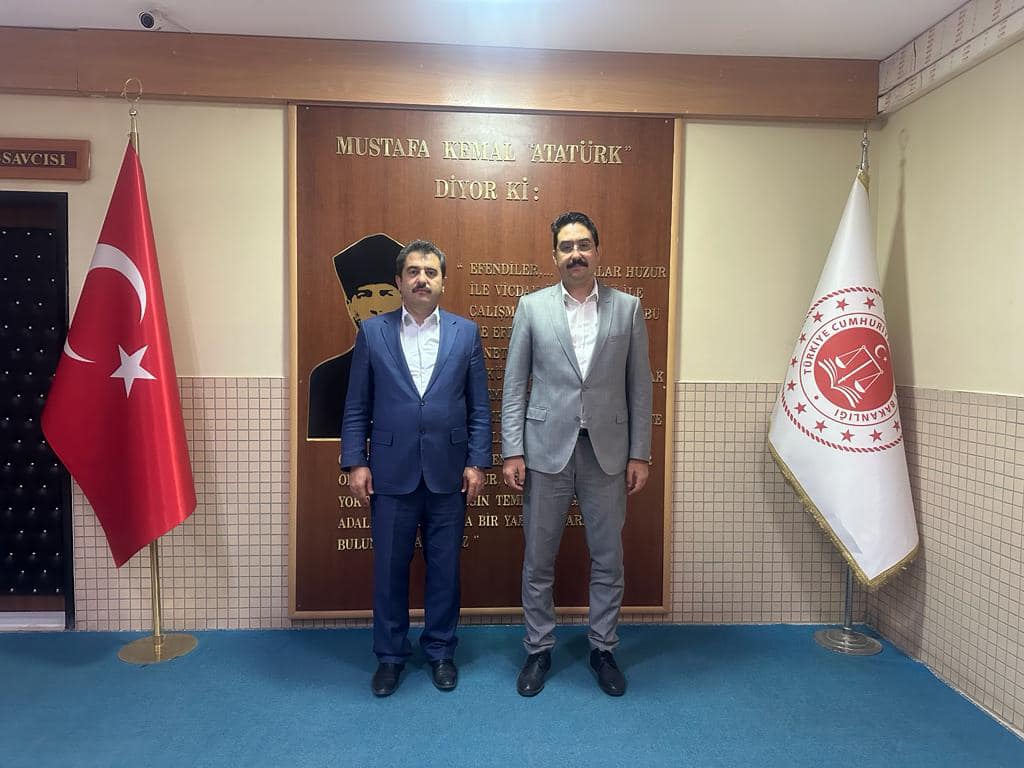Kaymakamımız Ali YILDIRIM Tayini Çıkan Doğubayazıt Cumhuriyet Başsavcısı Sn. Bahri YALÇINÖZ’e Ziyarette Bulundu